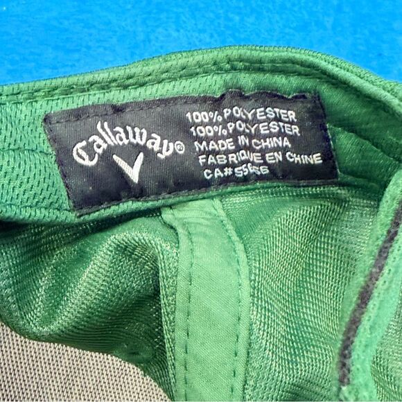 Callaway Golf Green adjustable baseball Cap with Yellow Trim embroidered - Picture 9 of 9